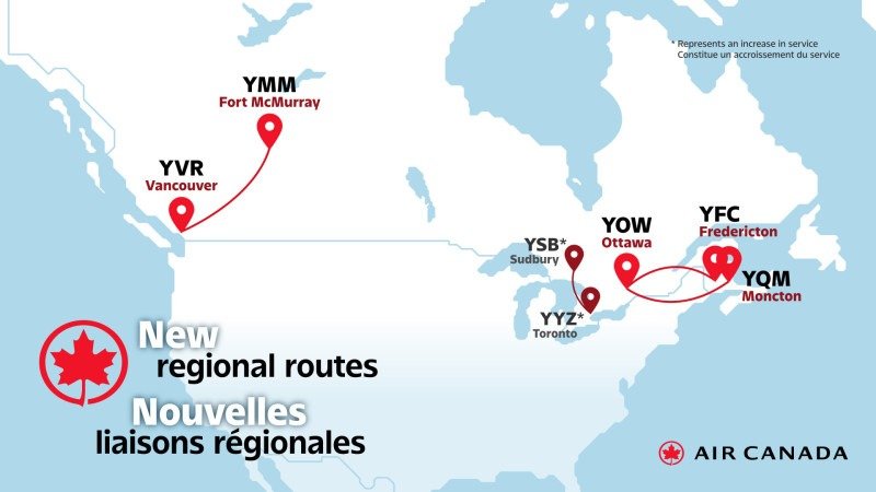 Air Canada Enhances Connectivity from Ottawa, Sudbury, and Fort McMurray