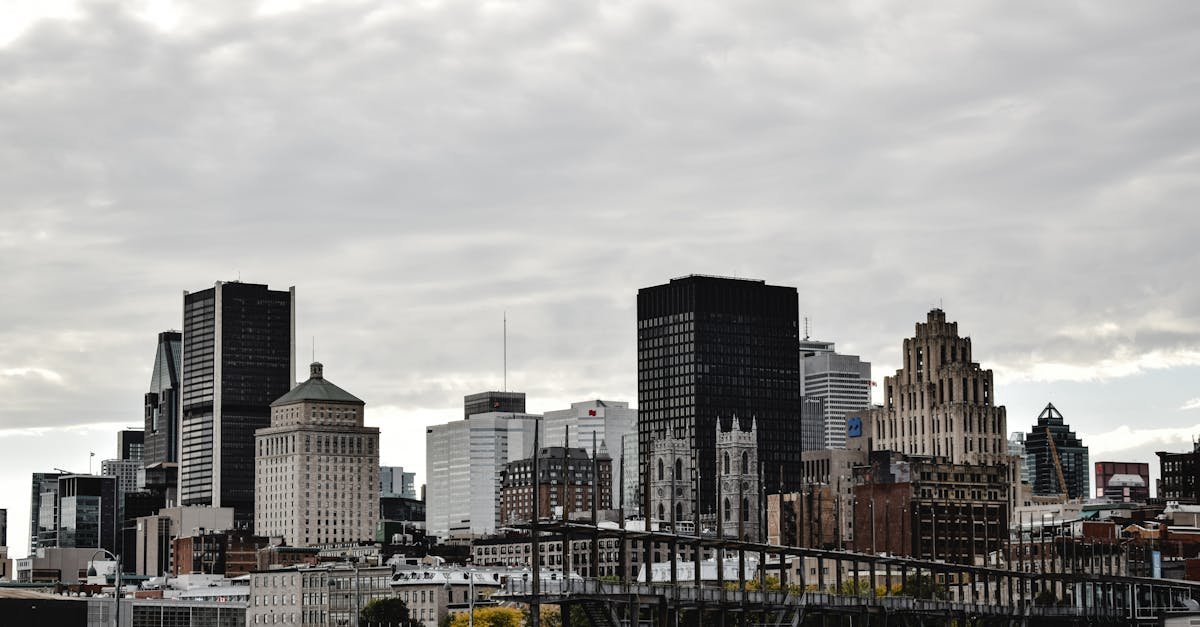 Skyline views of Canadian cities