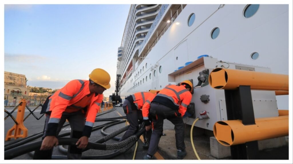 MSC Cruises Achieves Carbon Reduction Targets Five Years Early Through Sustainability Initiatives MSC Cruises sustainability shore power