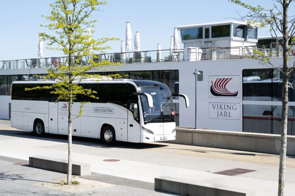 Viking Launches Electric Motor Coach in Vienna, Leading Sustainable Cruise Travel Revolution Viking Electric Motor Coach Vienna